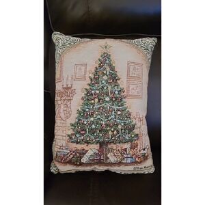 Vintage Dan Morris Christmas Tree Decorative Pillow Home Accents